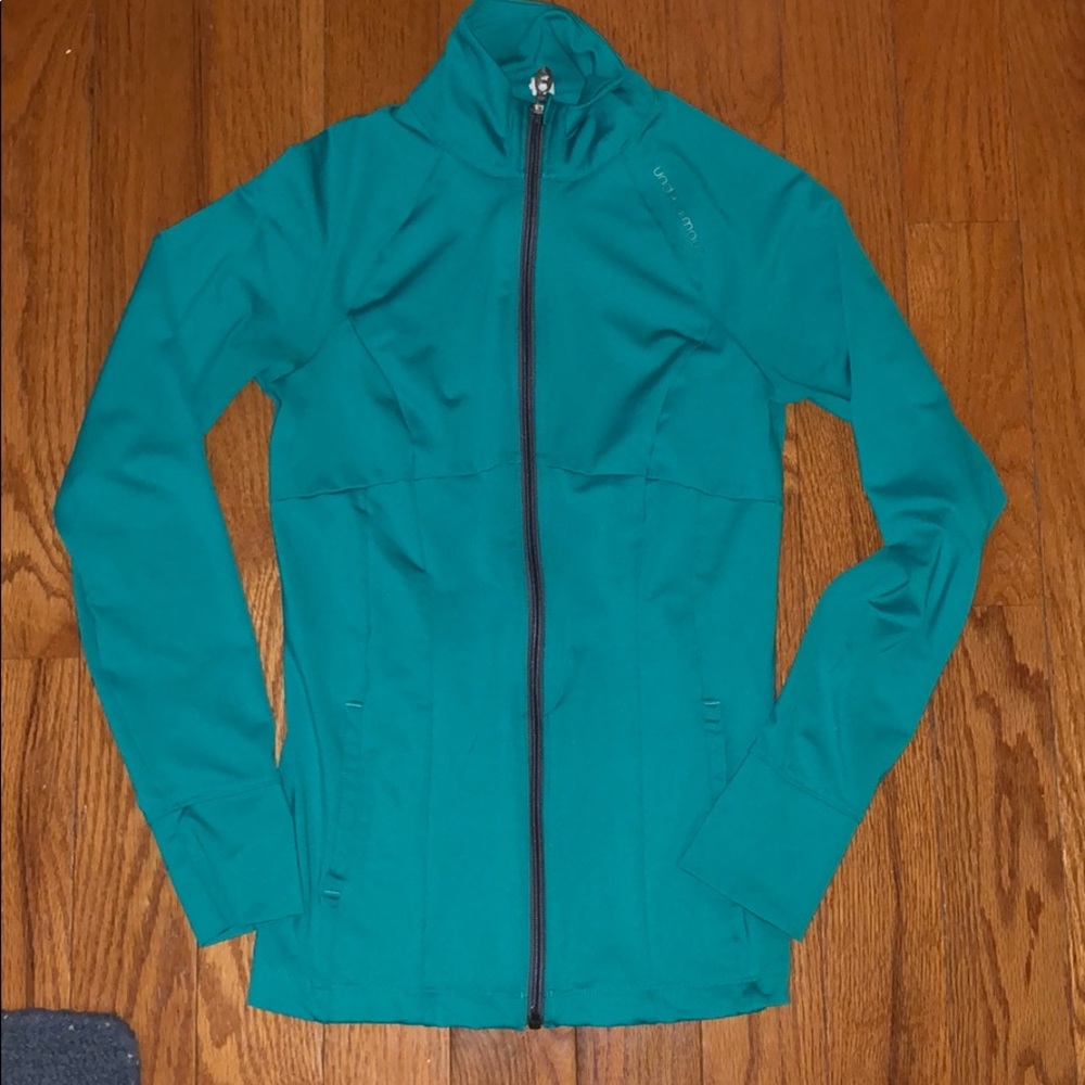 Green Under Armour Zip Up Size Small